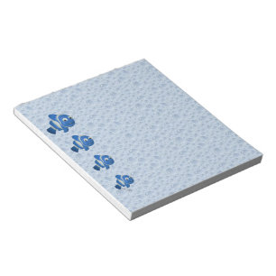Fishy Blue Notepads Notizblock