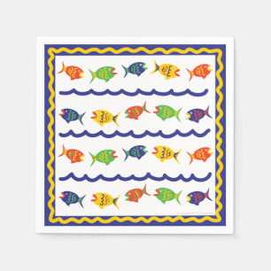 Fishy Cocktail Napkin Serviette