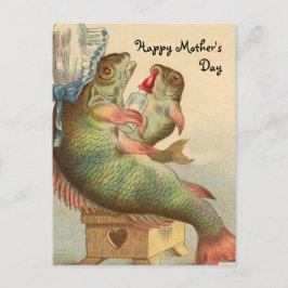 Fishy Mother Day Postkarte