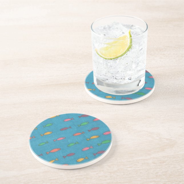 Fishy Pattern Untersetzer (Seite)