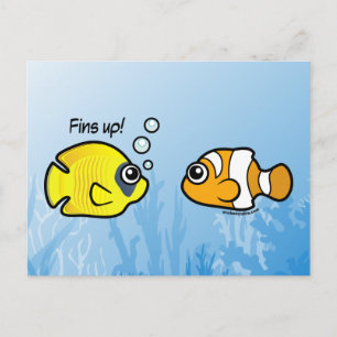 Fishy Robbery: Fins up! Postkarte