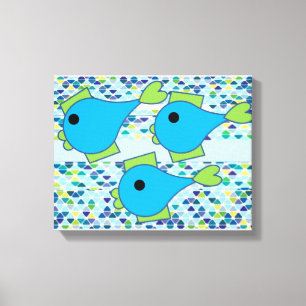 Fishy Wall Art Leinwanddruck