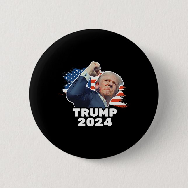 Fist Bump 2024 Präsident Red Button (Vorderseite)