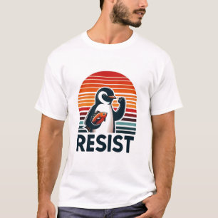 Fist Up Pinguin Rette Wildlife Environmental T-Shirt
