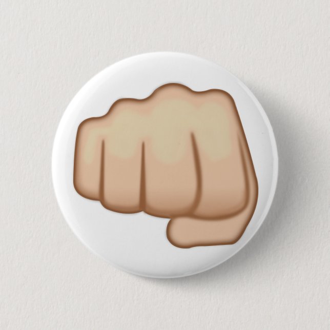 Fisted Handzeichen Emoji Button (Vorderseite)