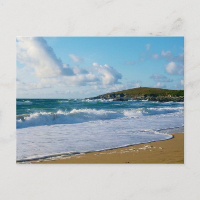 Fistral Beach Newquay Cornwall England Postkarte (Vorderseite)