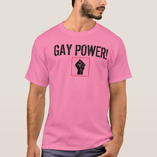 fisttt, HOMOSEXUELLER POWER! T-Shirt (Vorderseite)