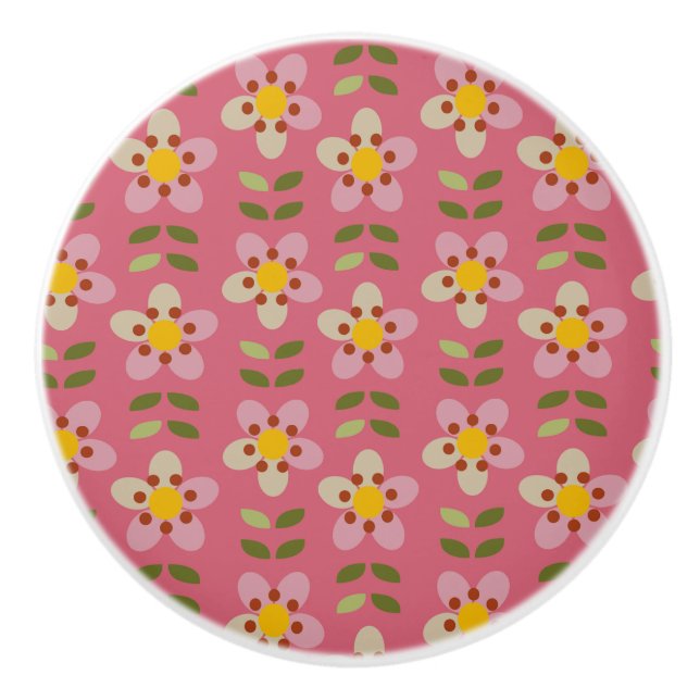 FISTY CHARM - Blumenknochen zur Keramik Keramikknauf (Vorderseite)