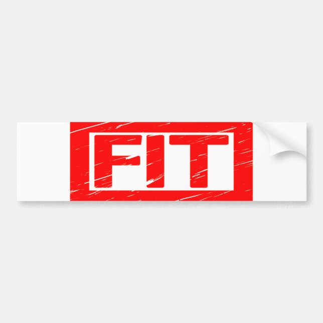 Fit-Briefmarke Autoaufkleber (Vorne)