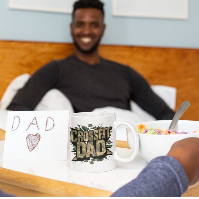 Fit Father Explosion Dunkle Camouflage Crossfit Ta Kaffeetasse (Von Creator hochgeladen)