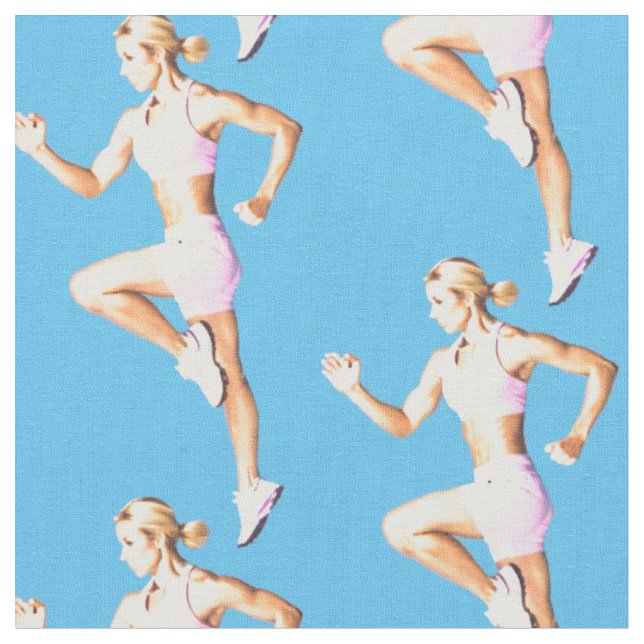 Fit Female Runner Thunder_Cove  Stoff (Nahaufnahme)