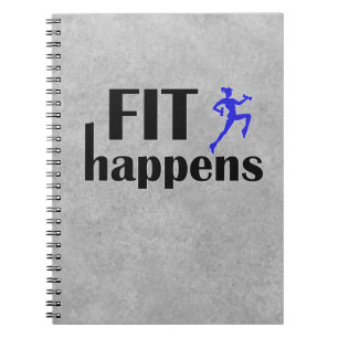 Fit Happens Workout Motivierend Notizblock