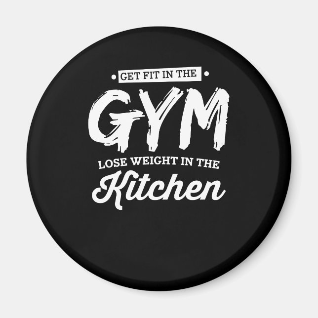 Fit in den Fitnessraum nehmen, Gewicht in der Küch Magnet (Vorne)