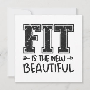 Fit ist die neue Schönheit Karte