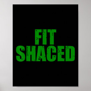 Fit Shaced Irish St Patricks Day Kleeblatt 2024 Poster