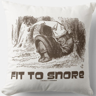 Fit to Snore Red King Snorchel Sleeping Wonderland Kissen