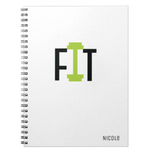 FIT Workout Fitness Individuelles Personalisiertes Notizblock