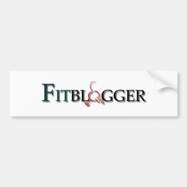 Fitblogger Logo-Autoaufkleber Autoaufkleber (Vorne)