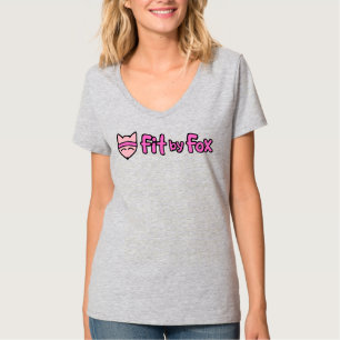 FitbyFox Fundamentals- Grundlegendes V-Ausschnitt T-Shirt