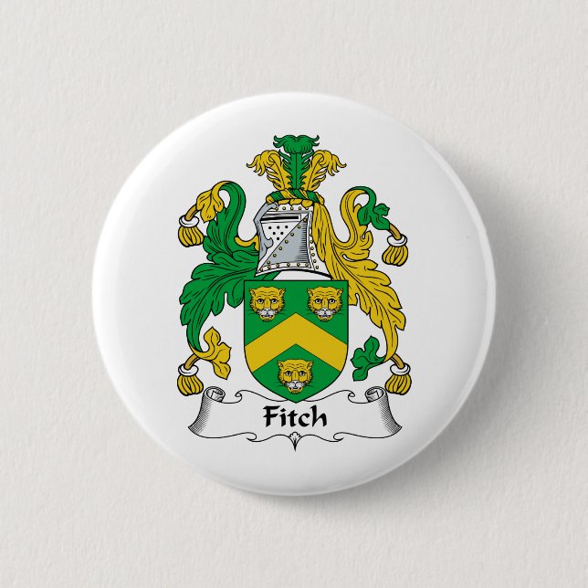 Fitch-Familienwappen Button (Vorderseite)