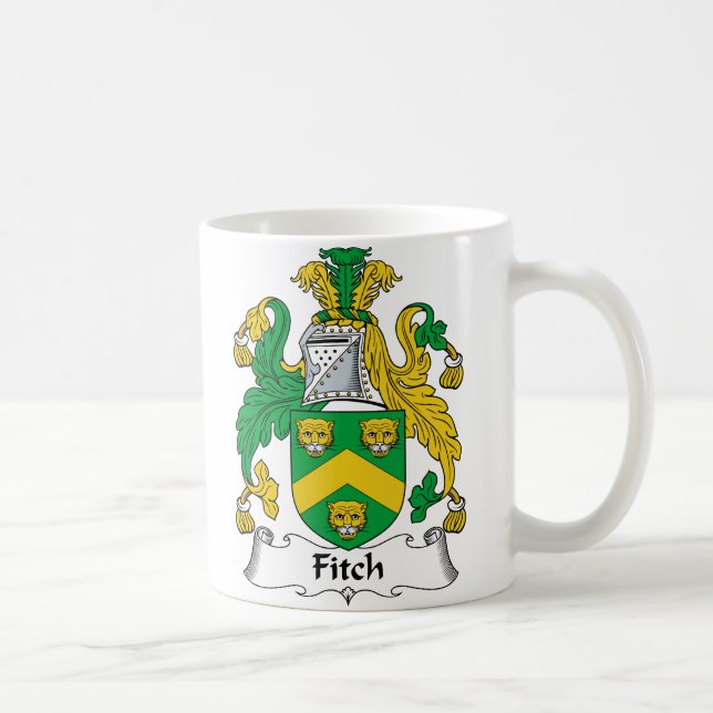 Fitch-Familienwappen Tasse (Rechts)