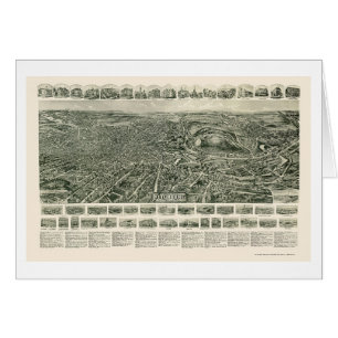 Fitchburg, panoramische Karte MAs - 1915