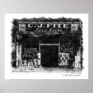 Fite Jazz Füttre Wandkunst Poster