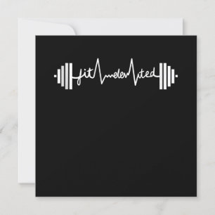 Fiterhoben Gym Fitness Barbell Workout Einladung