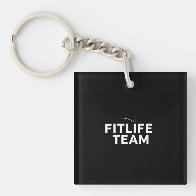 FITLIFETEAM  Motivation Tee Schlüsselanhänger (Vorderseite)