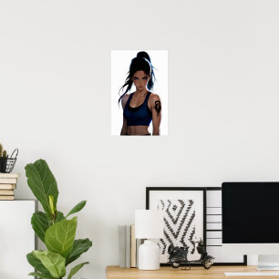 Fitness-Anime-Girl - Workout-Motivation Poster