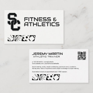 Fitness Athletics Business Card Visitenkarte