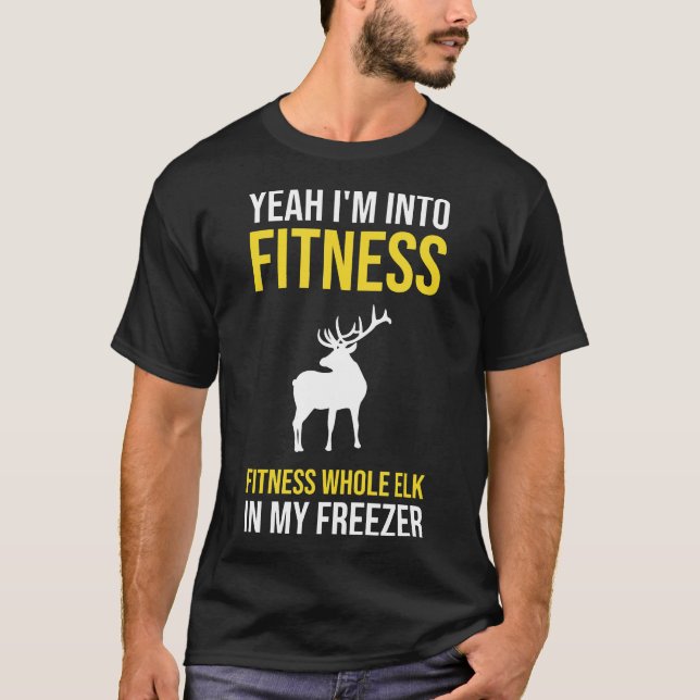 Fitness auf dem ganzen Elch in meinem Freezer Shir T-Shirt (Vorderseite)
