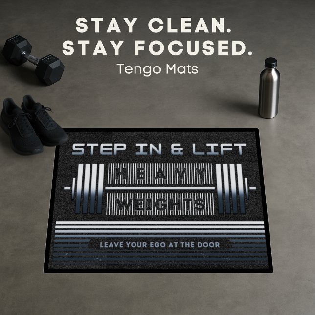 Fitness-Barbell-Design Fußmatte (Von Creator hochgeladen)