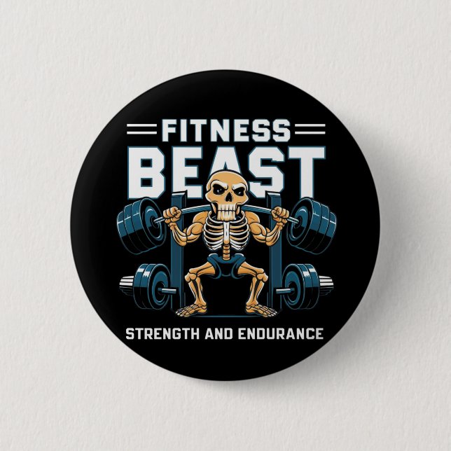 Fitness Beast Button (Vorderseite)