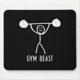 Fitness-Biest Lustige Bodybuilding-Übung Fitness A Mousepad