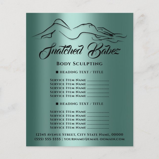 Fitness Body Gebäude WELLNESS-CENTER Logo Aquamari Flyer (Vorne)