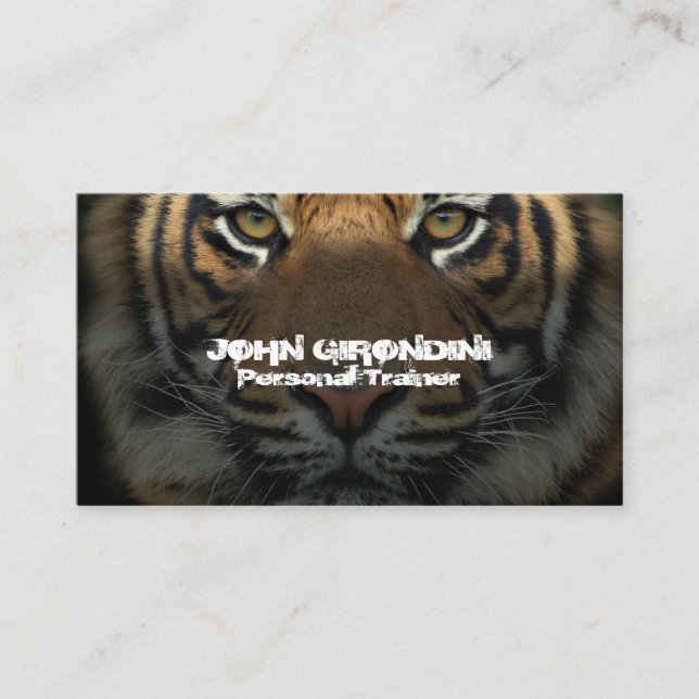 Fitness Bodybuilding Nutrition Personal Trainer Visitenkarte (Vorderseite)