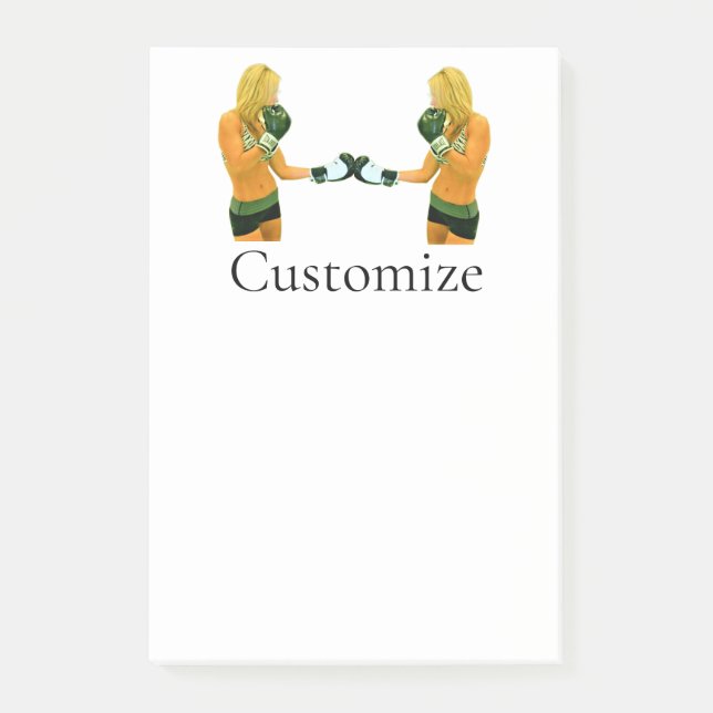 Fitness Boxing Thunder_Cove Post-it Klebezettel (Vorderseite)