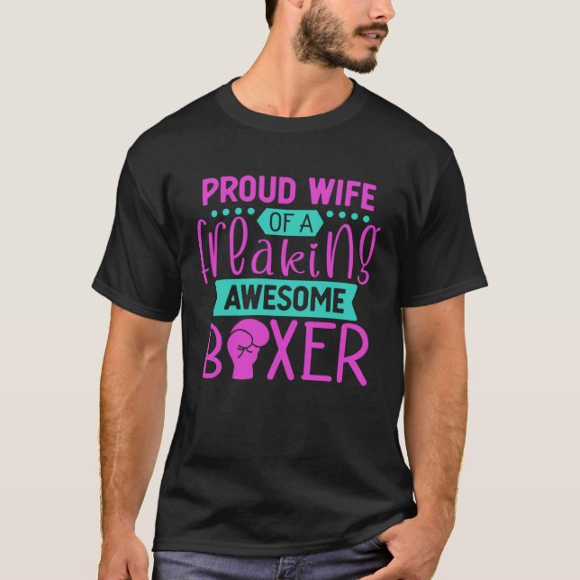 Fitness Boxing Wife for Training Ring I Love Kickb T-Shirt (Vorderseite)