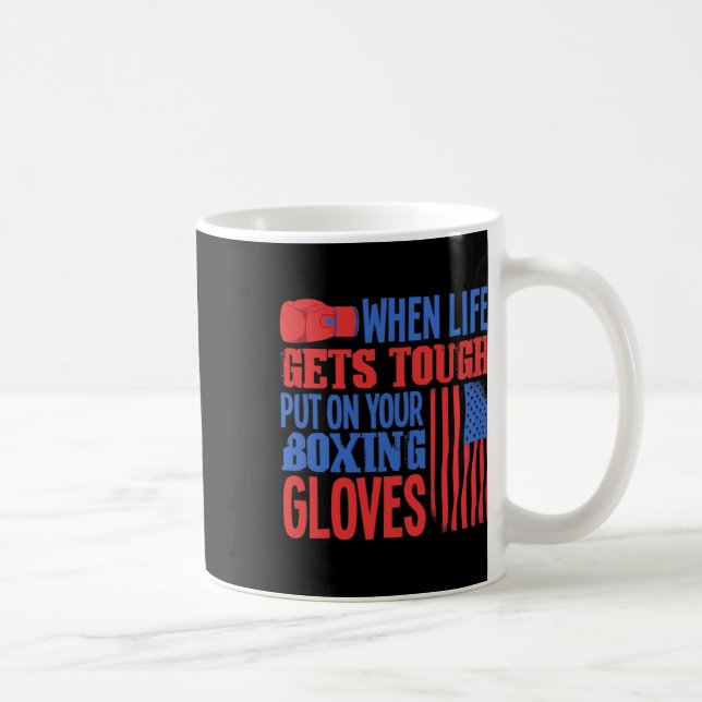 Fitness Boxring - Boxhandschuhe - Ich liebe Kickbo Kaffeetasse (Rechts)