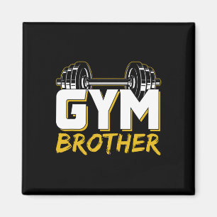 Fitness Bruder Training Fitness Workout Gewichtheb Magnet