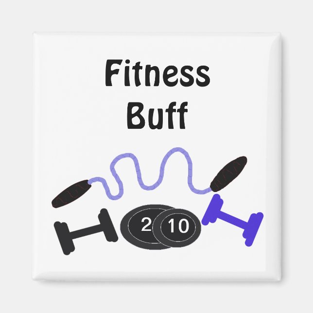 Fitness Buff mit Workout Gear Magnet (Vorne)