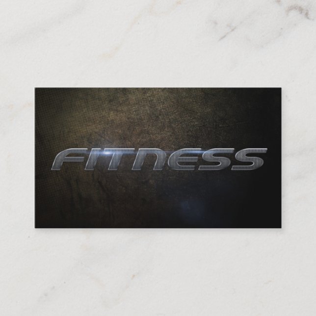 Fitness business card visitenkarte (Vorderseite)