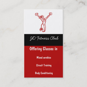 Fitness Business Cards Visitenkarte