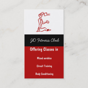 Fitness Business Cards Visitenkarte