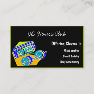 Fitness Business Cards Visitenkarte
