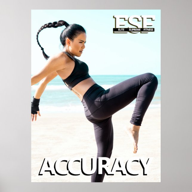 Fitness Business-Logo-Accursion-Poster Poster (Vorne)