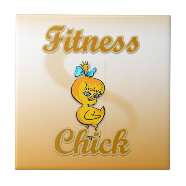 Fitness Chick Fliese (Vorderseite)
