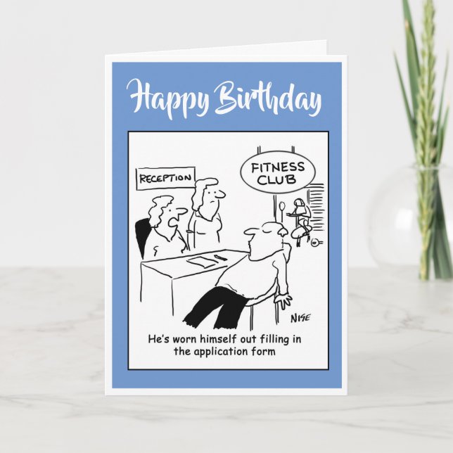 Fitness Club Mitglied ist abgenutzt Karte (Vorderseite)