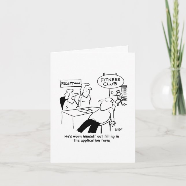 Fitness Club Mitglied ist ausgeblendete Karte (Vorderseite)